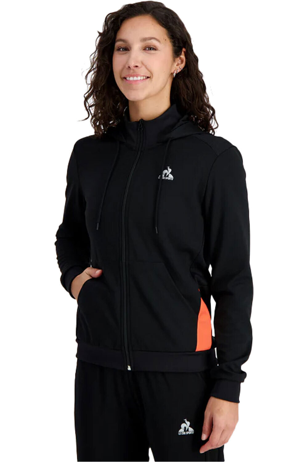 Le Coq Sportif sudadera mujer TRAINING FZ Hoody N1 W vista frontal