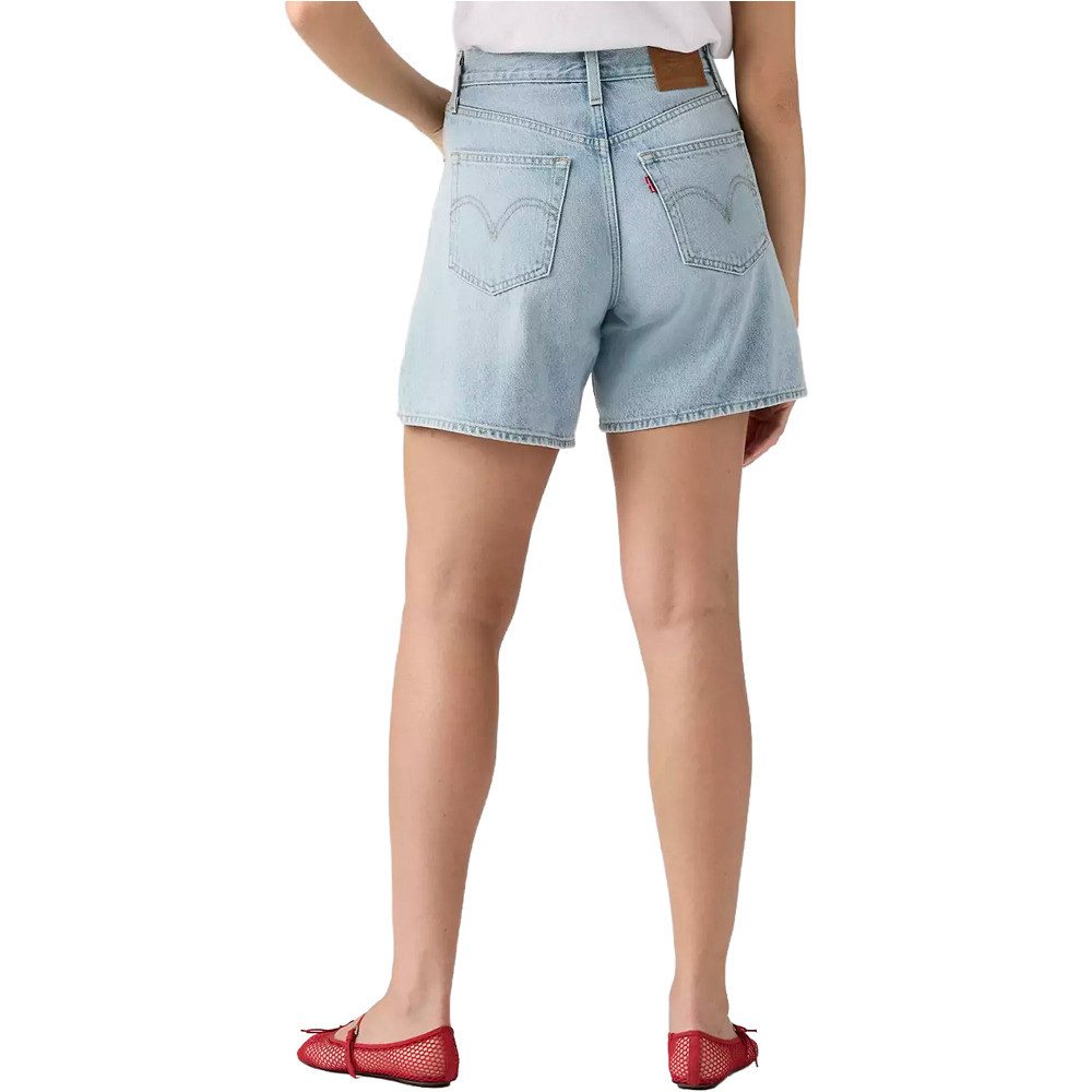 Levi'S bermuda mujer HIGH BAGGY SHORT vista trasera