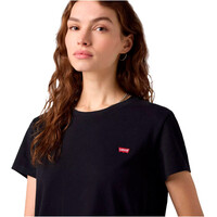 Levi'S camiseta manga corta mujer PERFECT TEE BLACKS vista detalle