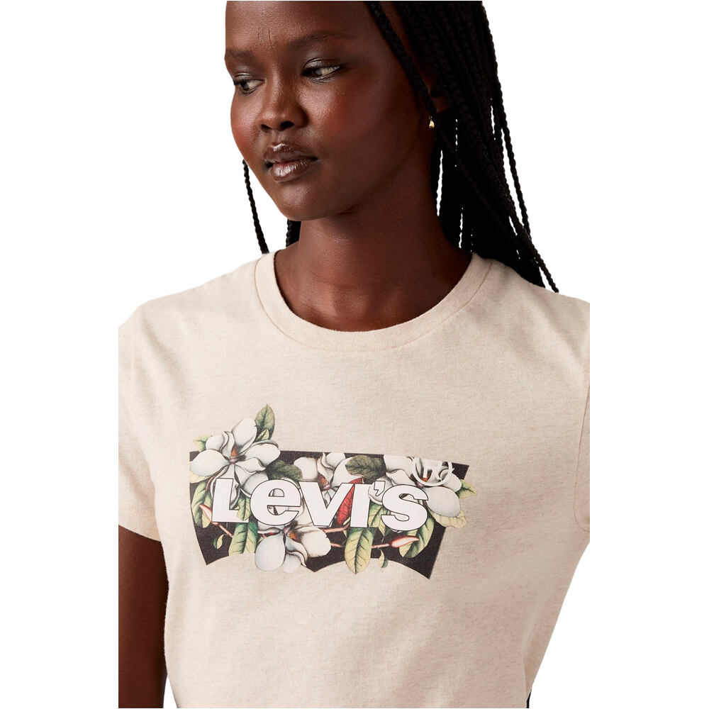 Levi'S camiseta manga corta mujer THE PERFECT TEE NEUTRALS vista detalle