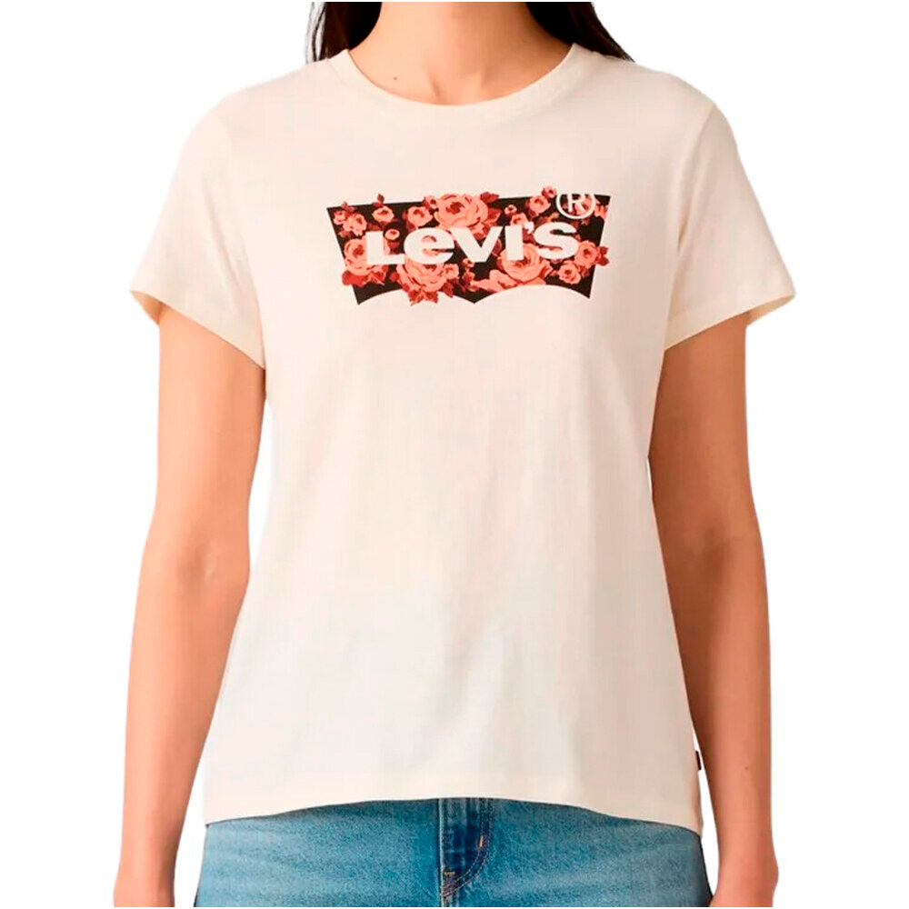 Levi'S camiseta manga corta mujer THE PERFECT TEE WHITES vista frontal