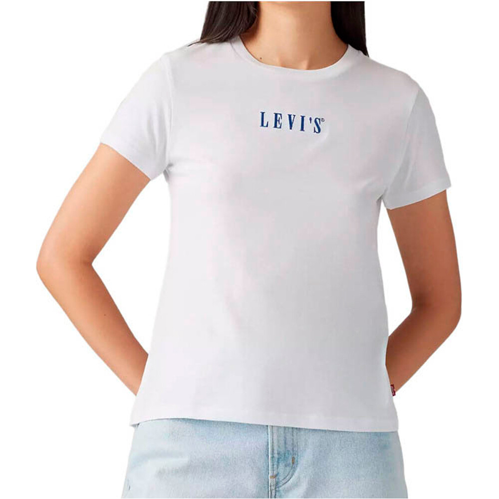 Levi'S camiseta manga corta mujer THE PERFECT TEE WHITES vista frontal