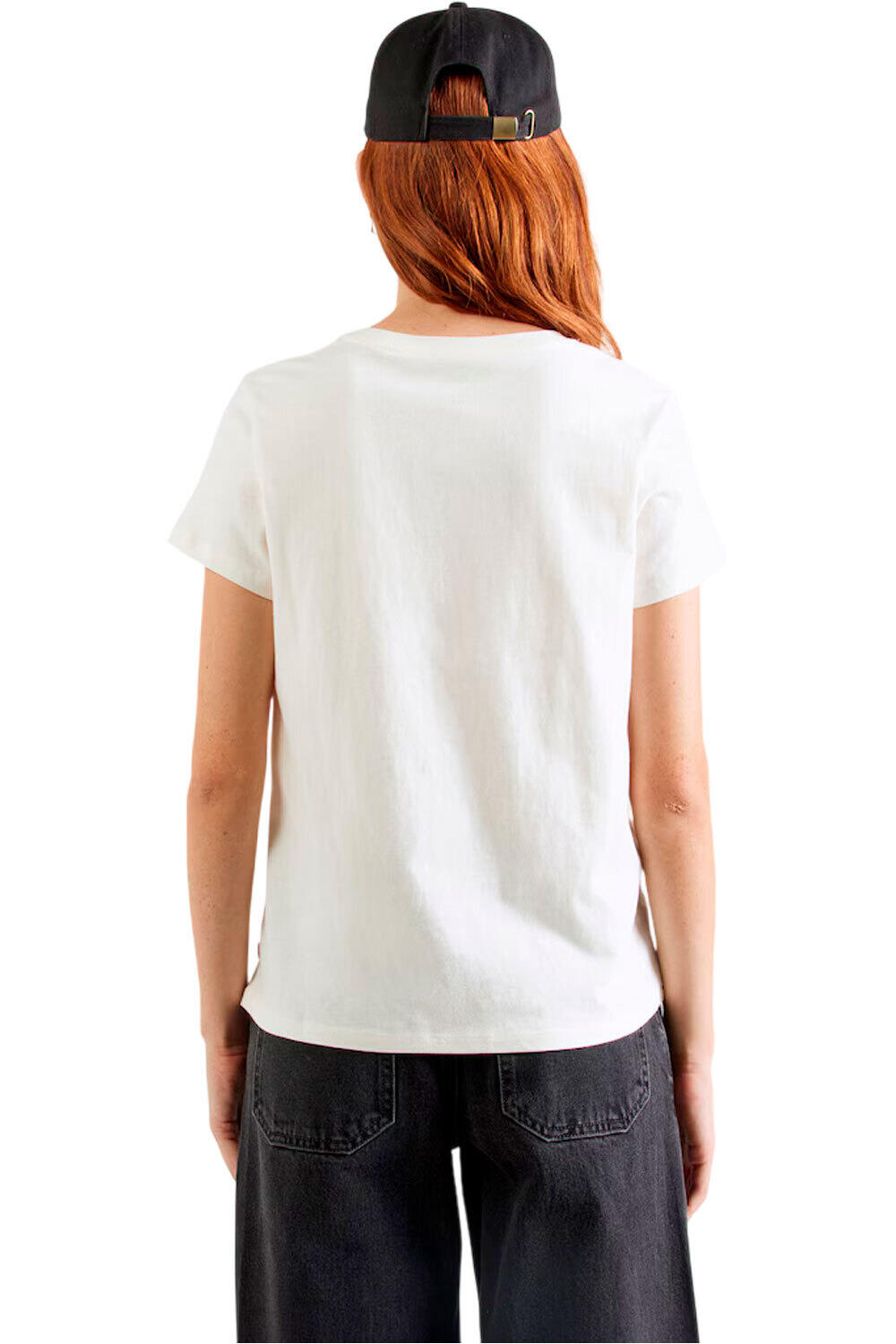 Levi'S camiseta manga corta mujer THE PERFECT TEE WHITES vista trasera