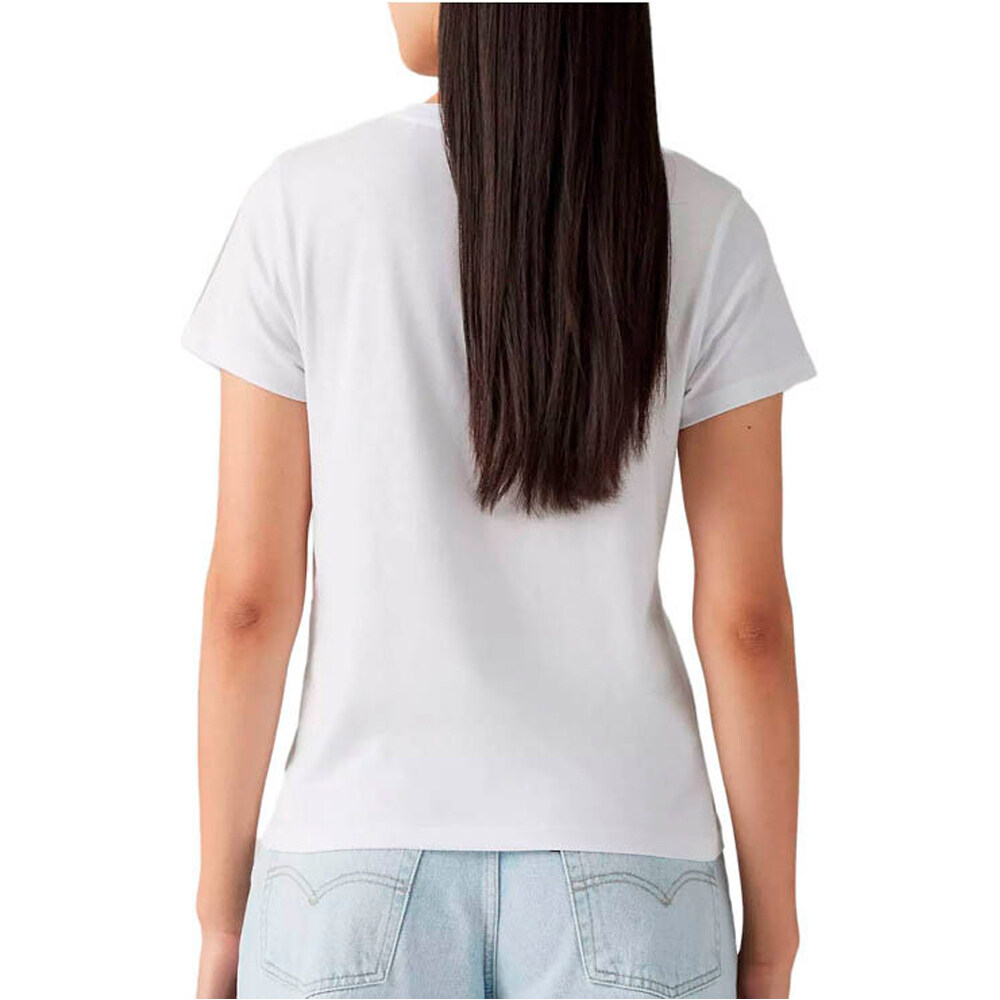 Levi'S camiseta manga corta mujer THE PERFECT TEE WHITES vista trasera