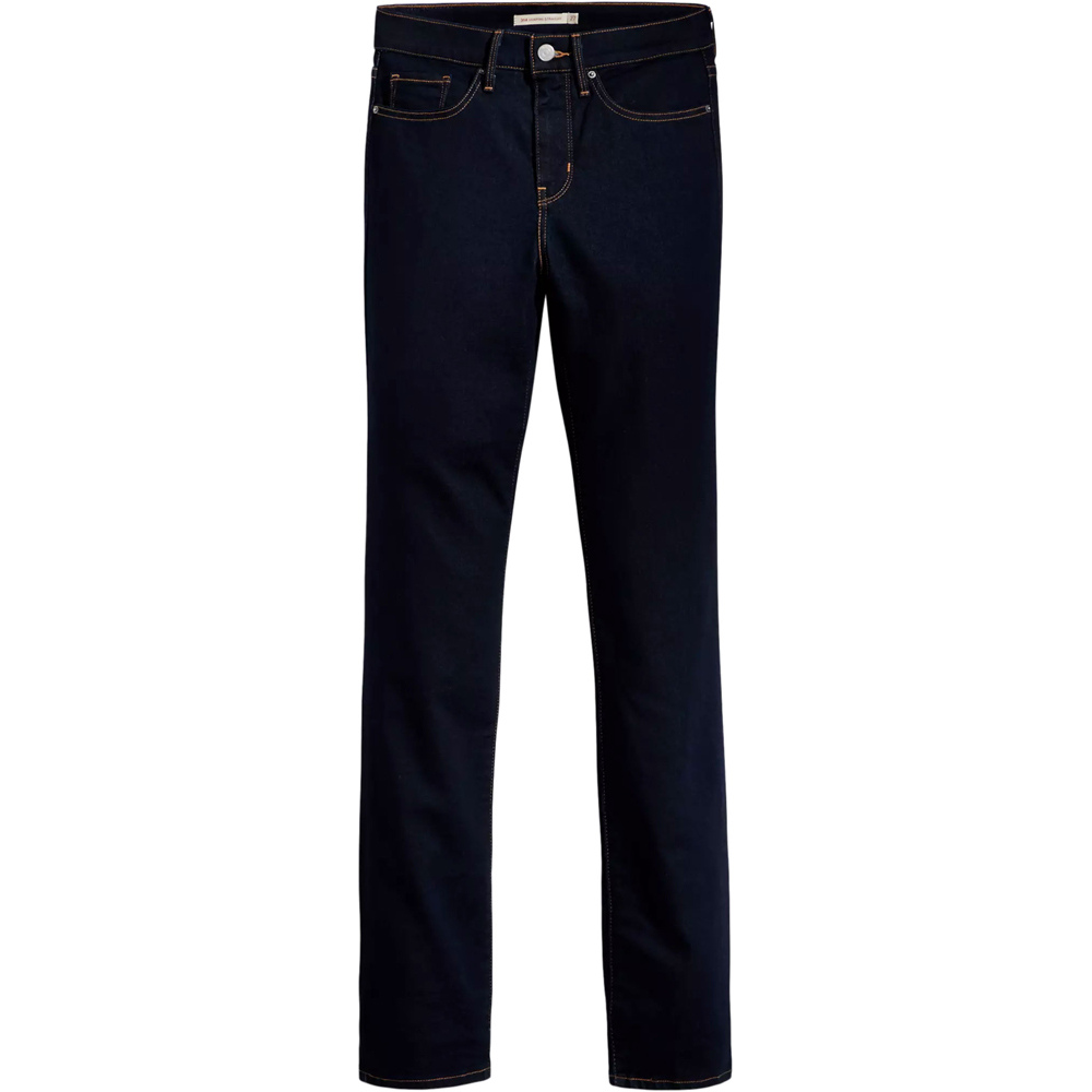 Levi'S pantalón mujer 314 SHAPING STRAIGHT DARK INDIGO - FLAT FINISH vista detalle