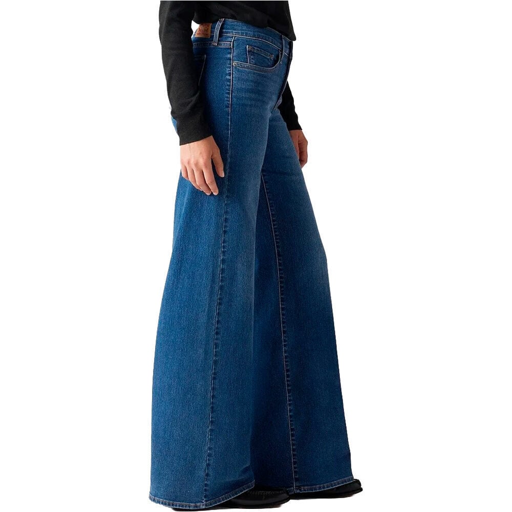 Levi'S pantalón mujer 318 SHAPING WIDE LEG DARK INDIGO vista detalle