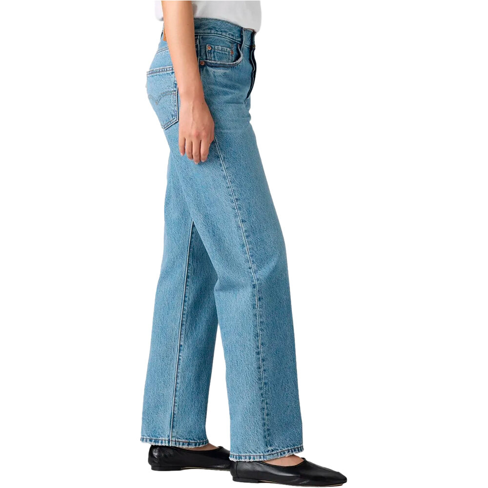 Levi'S pantalón mujer 501 90S MED INDIGO - WORN IN vista detalle