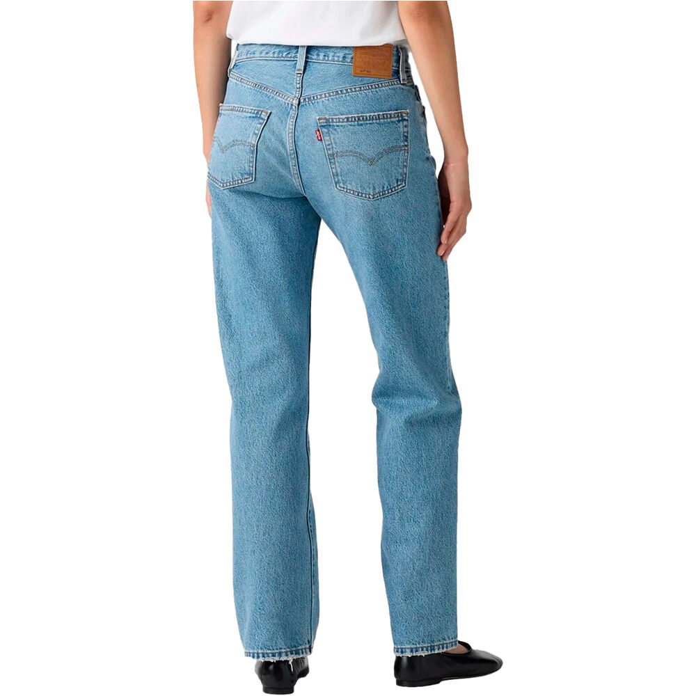 Levi'S pantalón mujer 501 90S MED INDIGO - WORN IN vista trasera