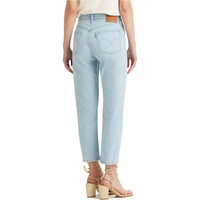 Levi'S pantalón mujer 501 CROP LIGHT INDIGO - WORN IN vista trasera