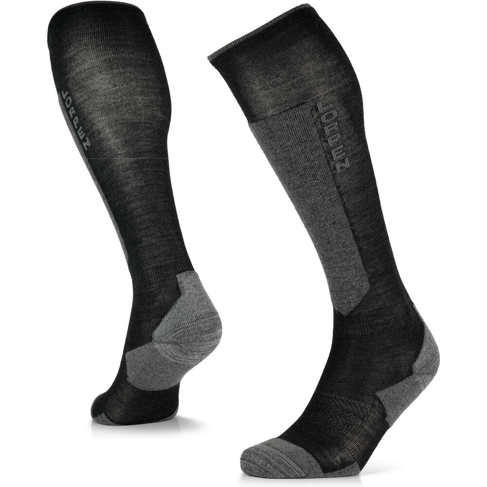 Lorpen calcetines esquí MSMM MERINO SKI MIDWEIGHT M BLACK vista frontal