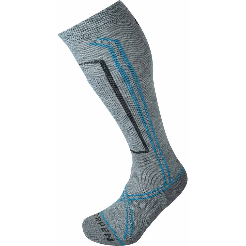 Lorpen calcetines esquí SANLE SKI MERINO ECO GREY vista frontal