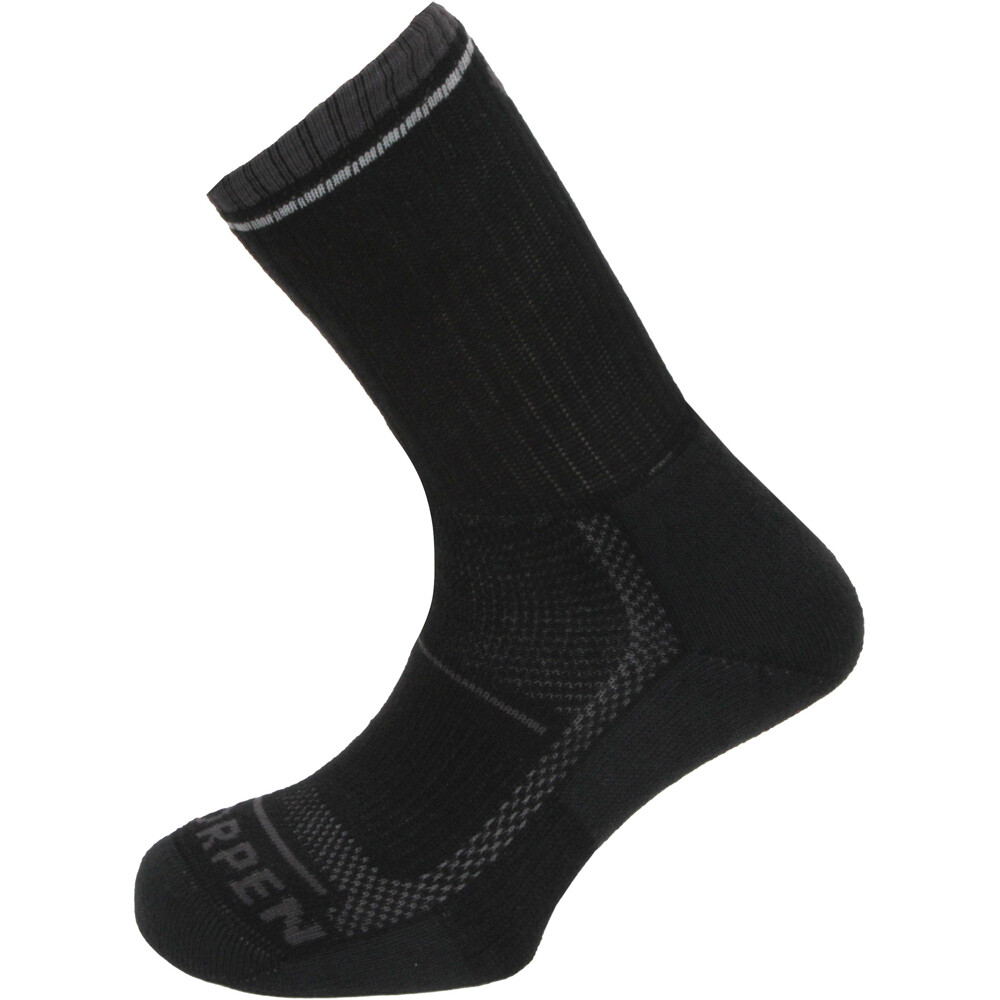 Lorpen calcetines montaña _3_FMHRT RE THERMIC MID HIKER NEGR vista frontal