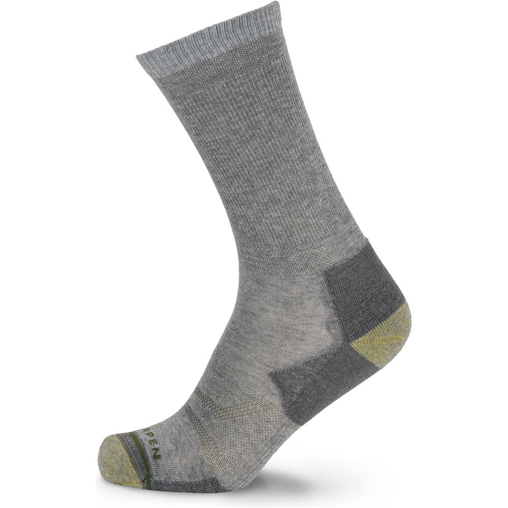 Lorpen calcetines montaña MHLCM MERINO HIKE LIGHT CREW M LIGHT GRA vista frontal