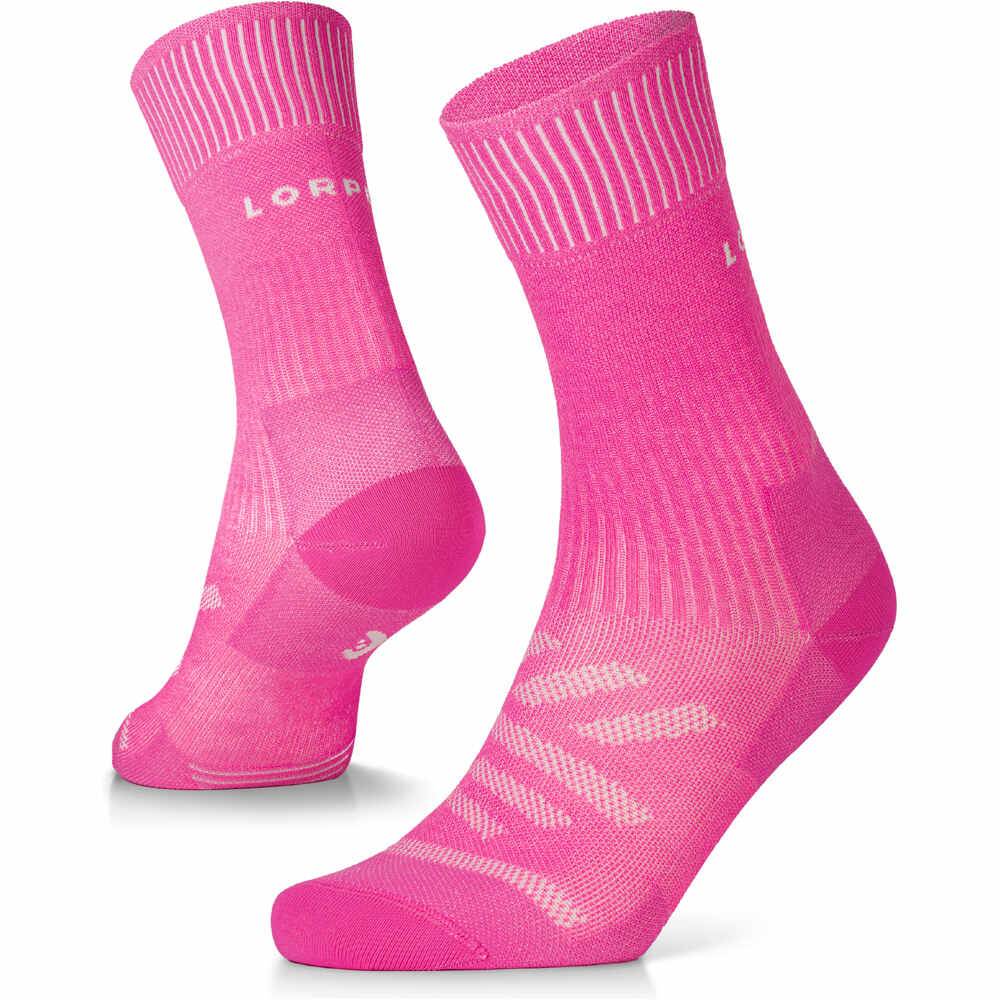 Lorpen calcetines running PRRC RE MADE RUN CREW vista frontal