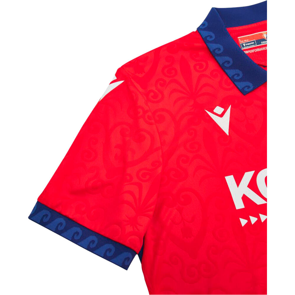Macron camiseta de fútbol oficiales OSASUNA 27 HOME SHIRT SS SR 04