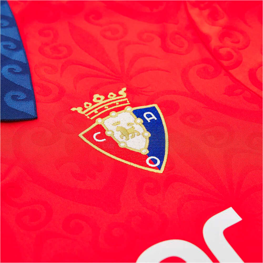 Macron camiseta de fútbol oficiales OSASUNA 27 HOME SHIRT SS SR vista detalle