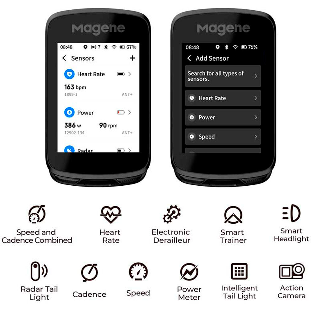 Magene gps bicicleta CICLOCOMPUTADOR GPS C606 PRO 16