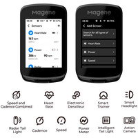 Magene gps bicicleta CICLOCOMPUTADOR GPS C606 PRO 16