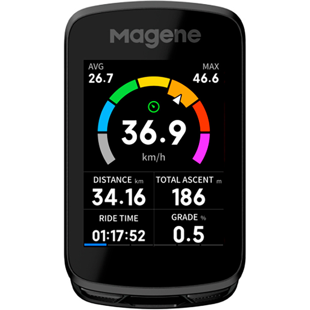 Magene gps bicicleta CICLOCOMPUTADOR GPS C606 PRO vista frontal