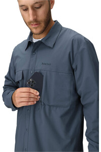Marmot camisa montaña manga larga hombre AirExchange SolarShield Overshirt vista detalle