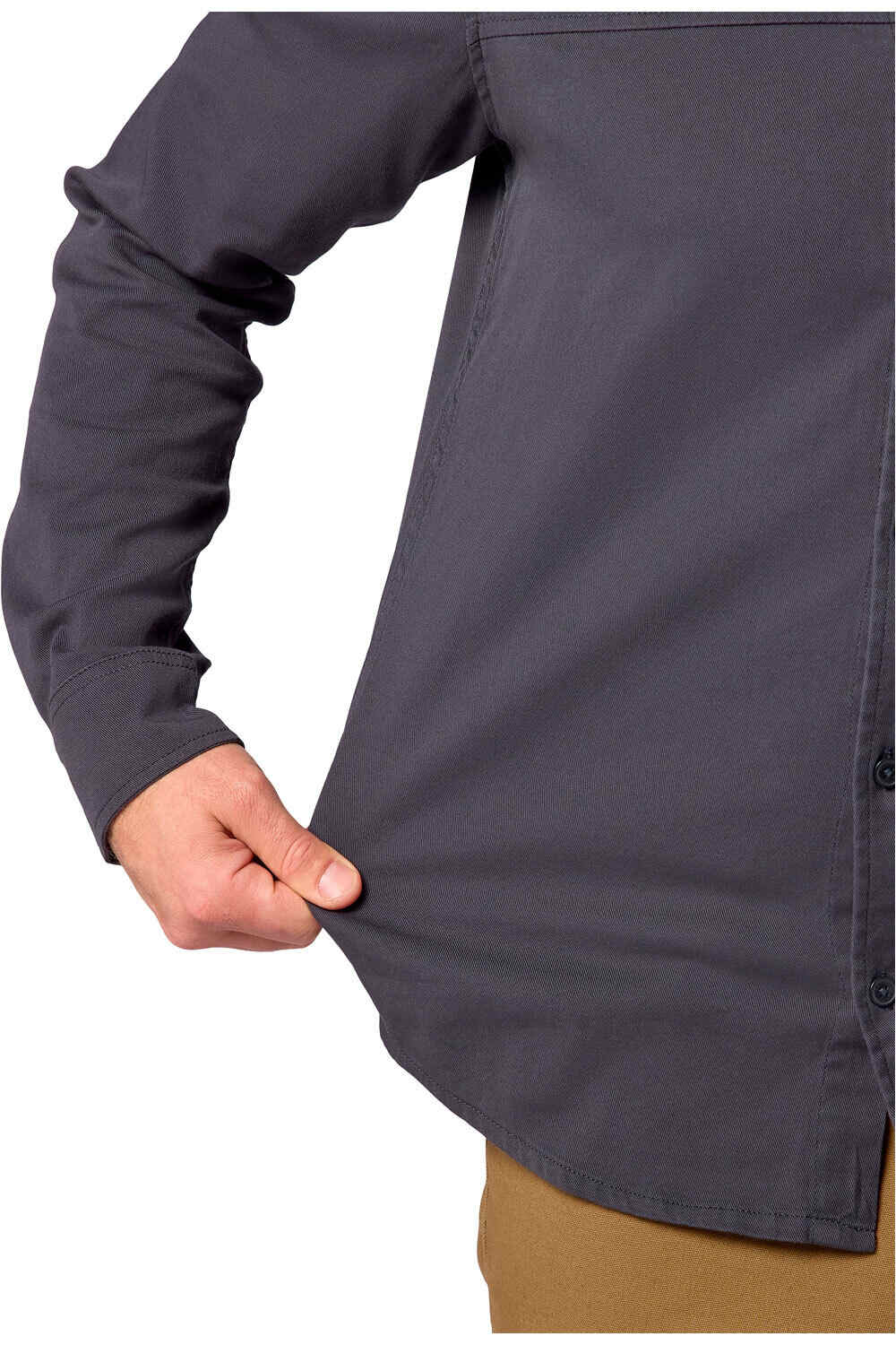 Marmot camisa montaña manga larga hombre Hidden Peak Twill Button Down LS vista detalle