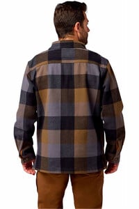 Marmot camisa montaña manga larga hombre Pinecrest Heavyweight Flannel Overshirt vista trasera