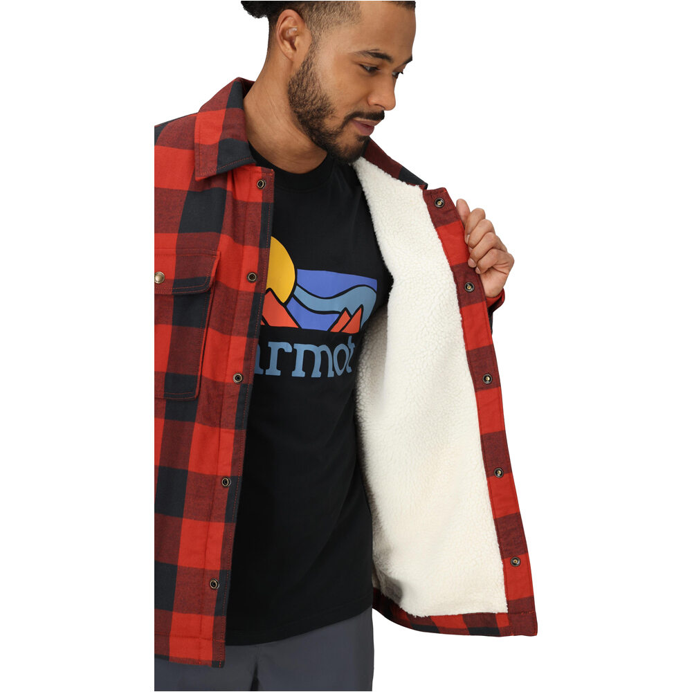 Marmot camisa montaña manga larga hombre Ridgefield Sherpa Flannel Shirt Jacket 03