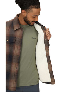 Marmot camisa montaña manga larga hombre Ridgefield Sherpa Flannel Shirt Jacket vista detalle