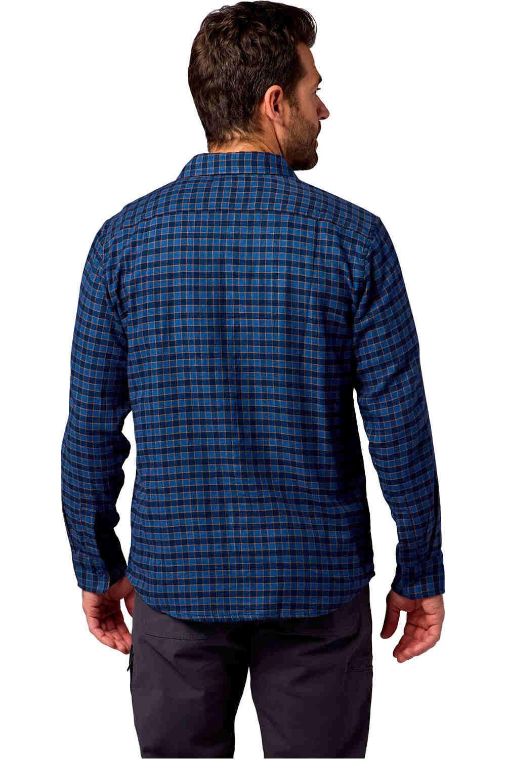 Marmot camisa montaña manga larga hombre Rush Creek Lightweight Flannel LS vista trasera