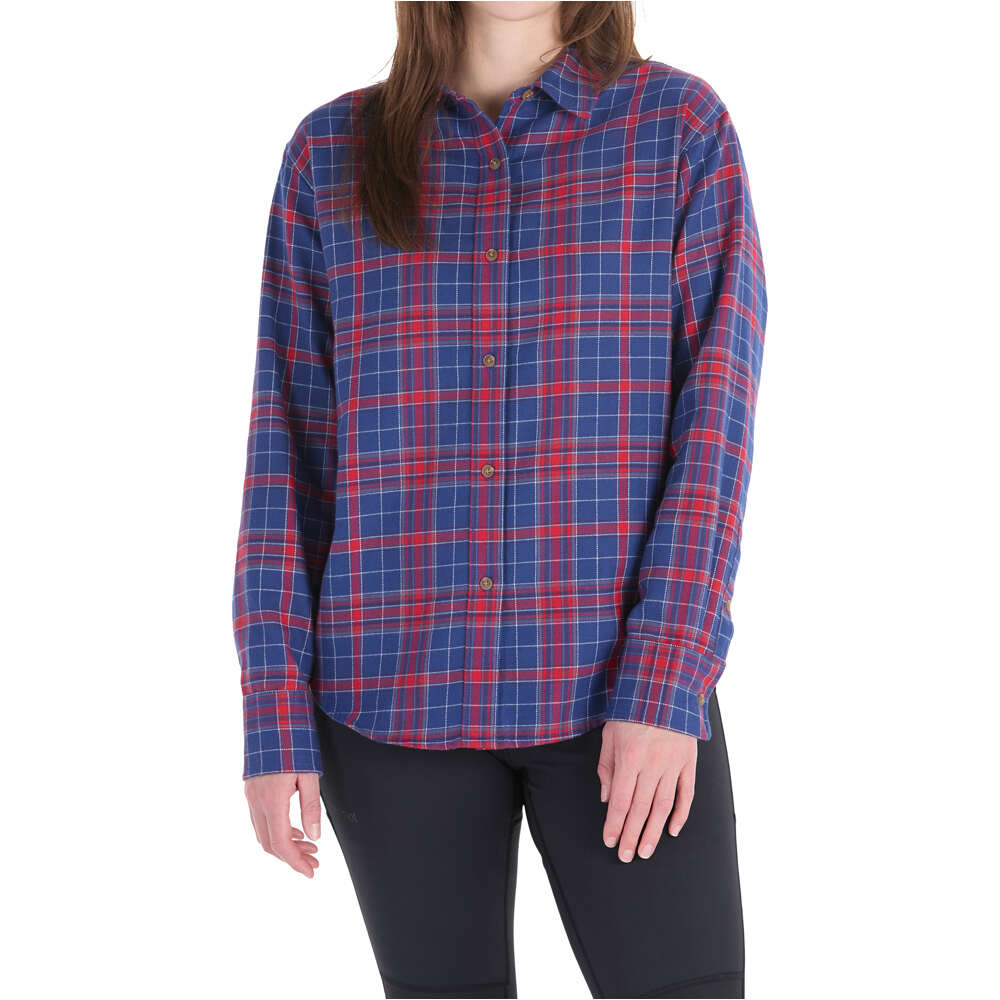 Marmot camisa montaña manga larga mujer Wm's Fairfax Novelty Lightweight Flannel LS vista frontal