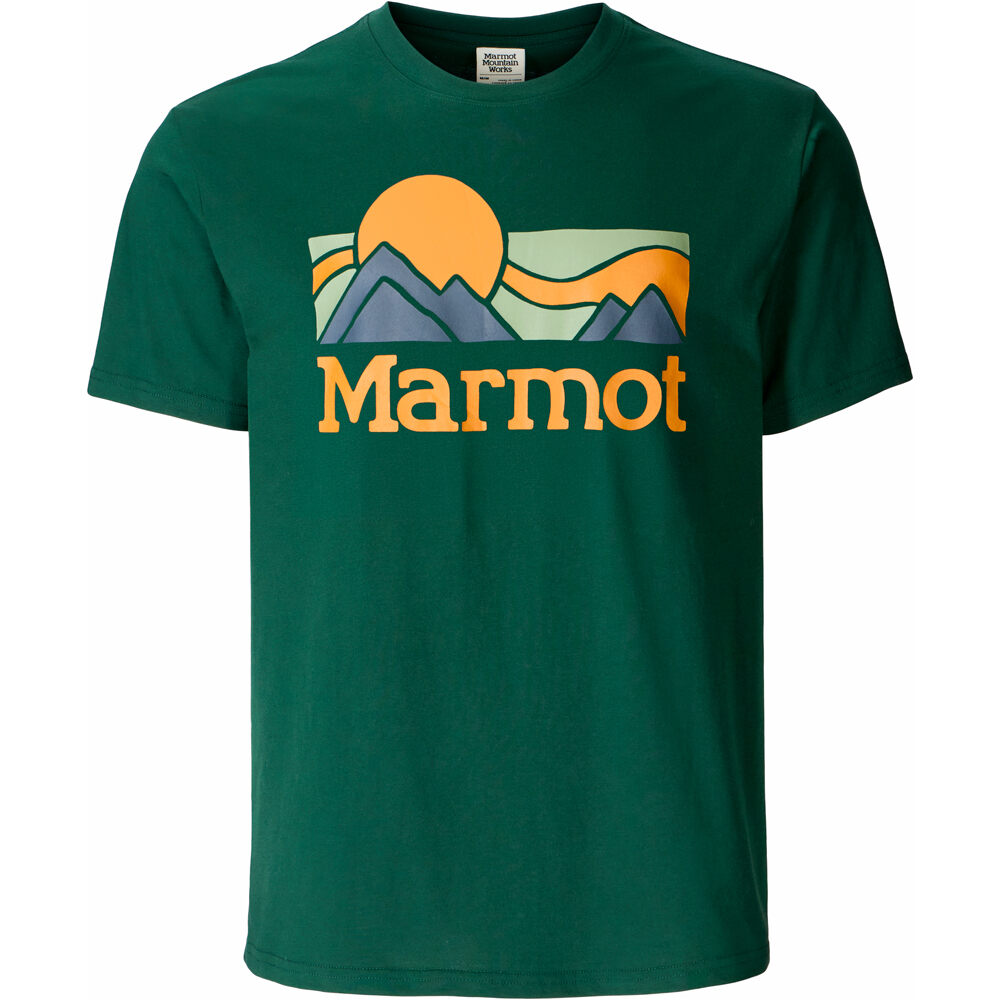 Marmot camiseta montaña manga corta hombre Coastal Tee SS vista detalle