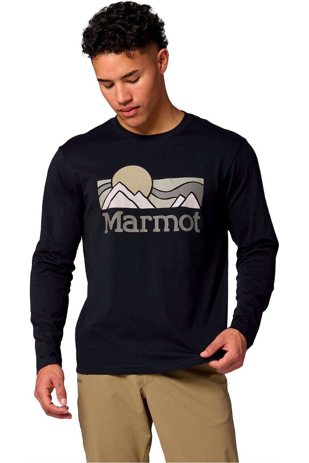 Marmot camiseta montaña manga larga hombre Coastal Tee LS vista frontal