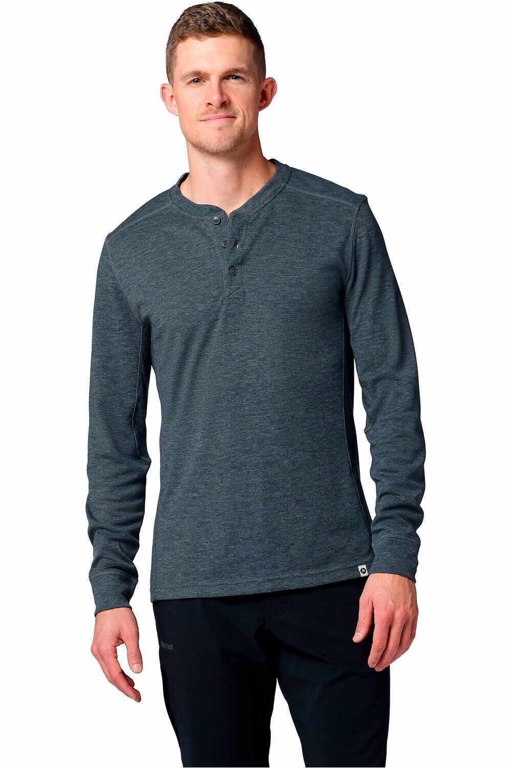 Marmot camiseta montaña manga larga hombre Mayacama Henley LS vista frontal
