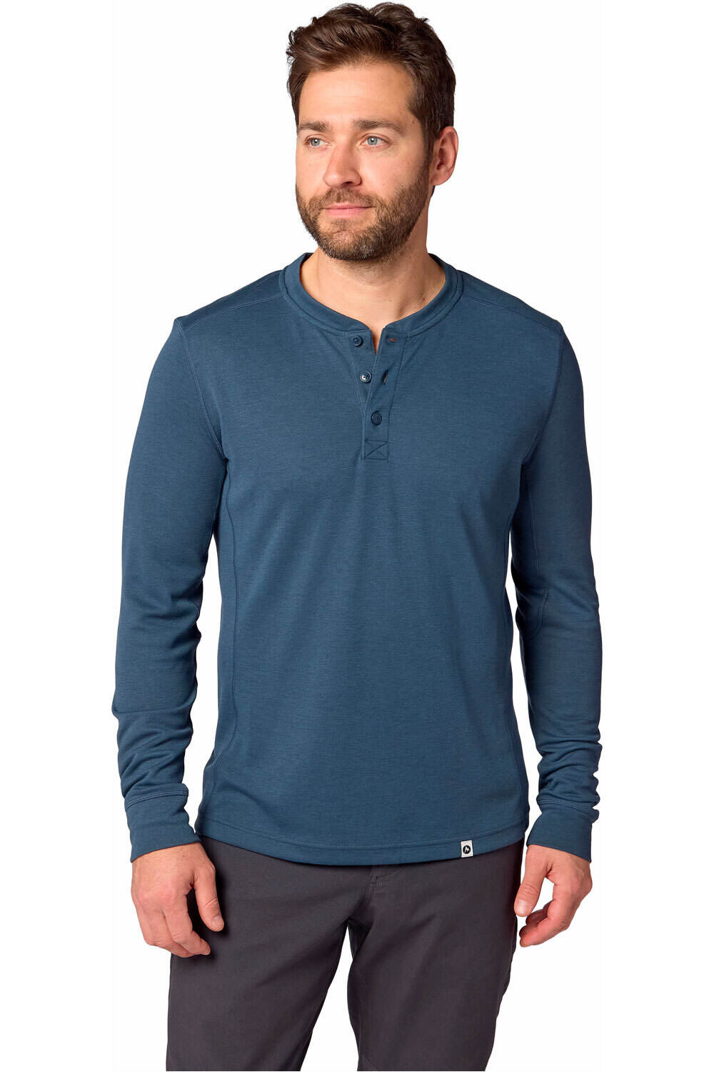 Marmot camiseta montaña manga larga hombre Mayacama Henley LS vista frontal