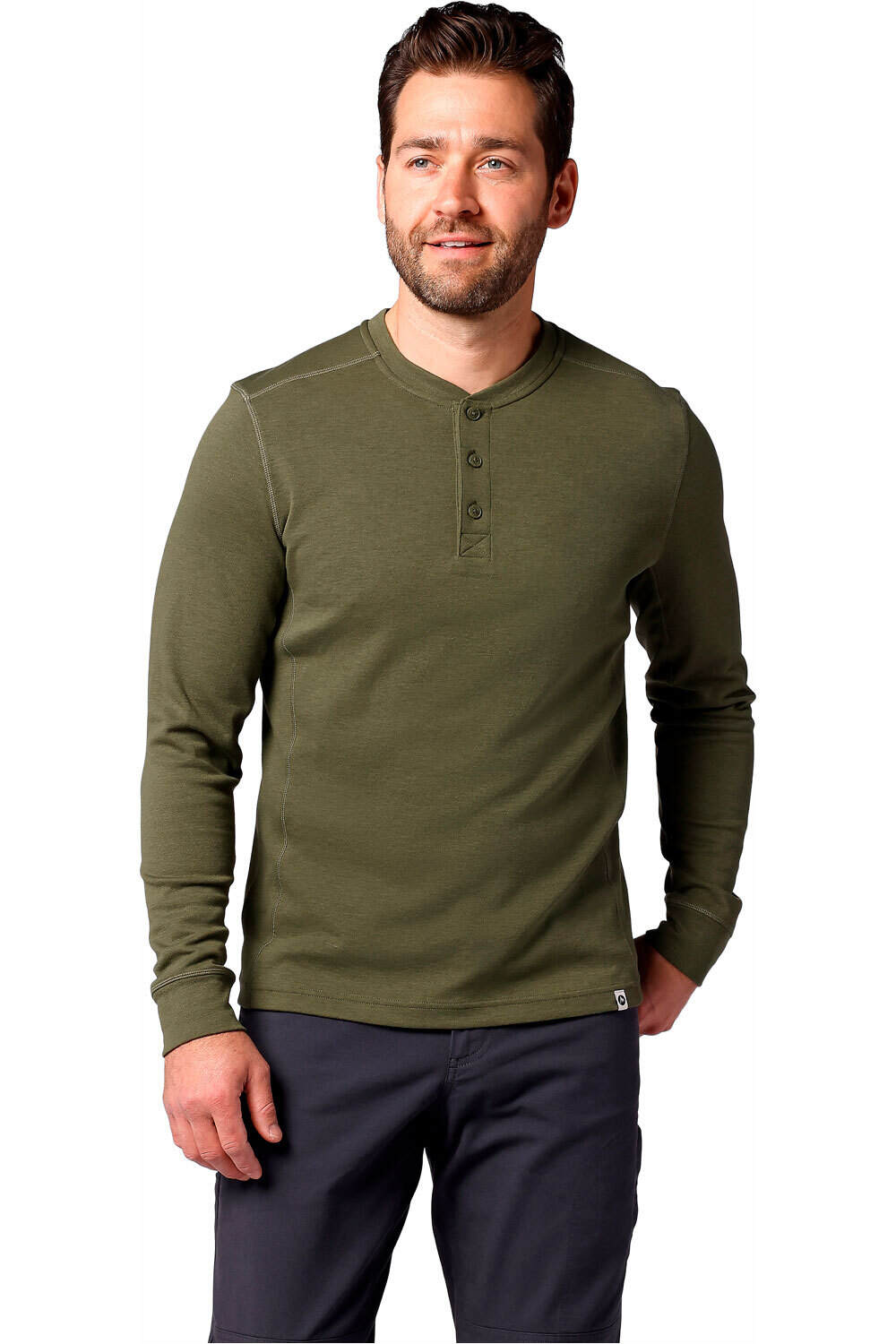 Marmot camiseta montaña manga larga hombre Mayacama Henley LS vista frontal