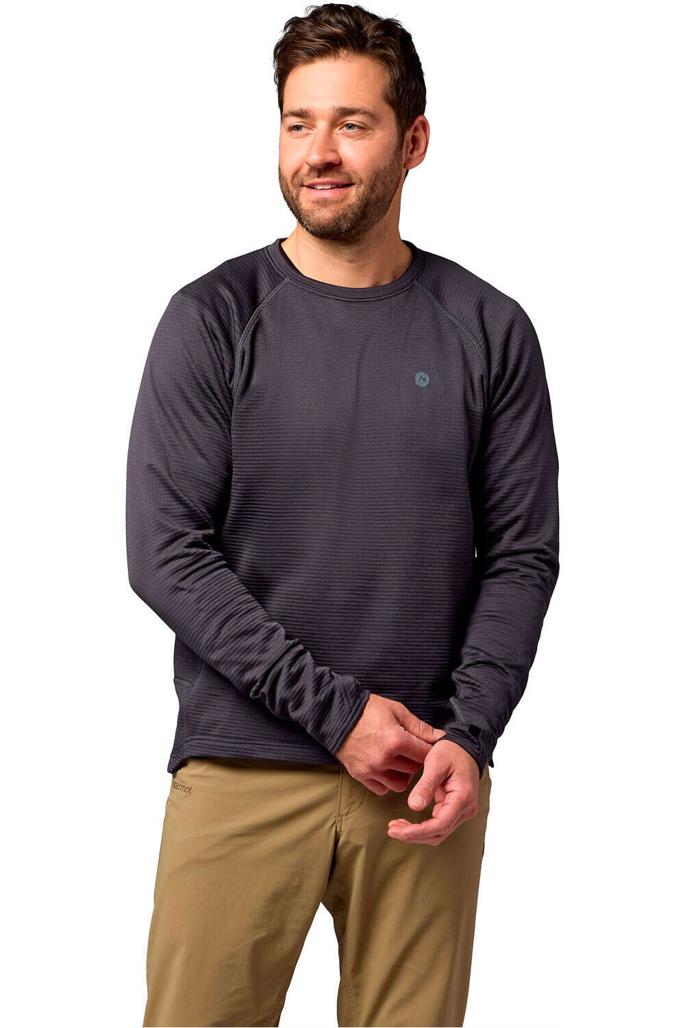 Marmot camiseta térmica manga larga hombre Dias Ridge Crew LS vista frontal