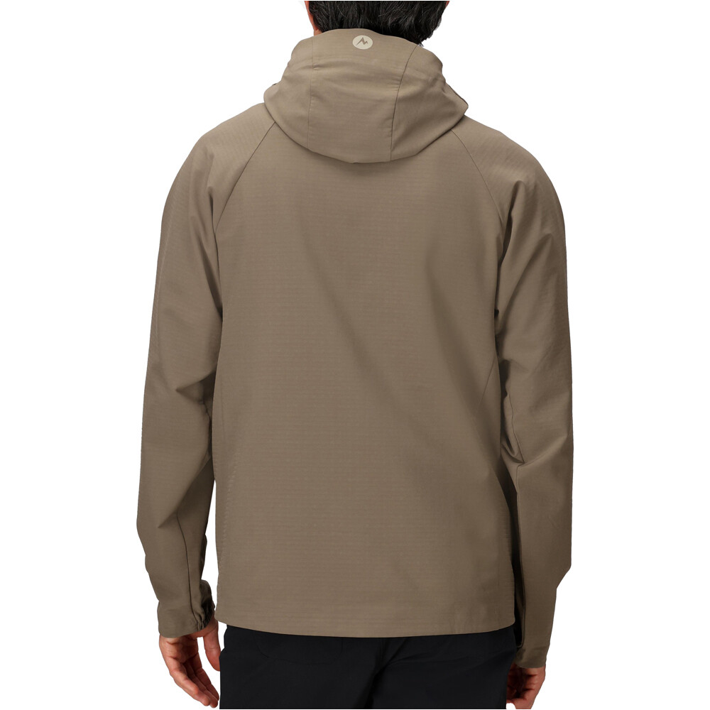 Marmot chaqueta impermeable hombre Pinnacle DriClime Hoody vista trasera