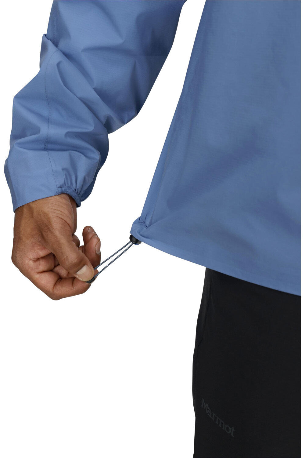 Marmot chaqueta impermeable hombre Superalloy Bio Rain Jacket vista detalle