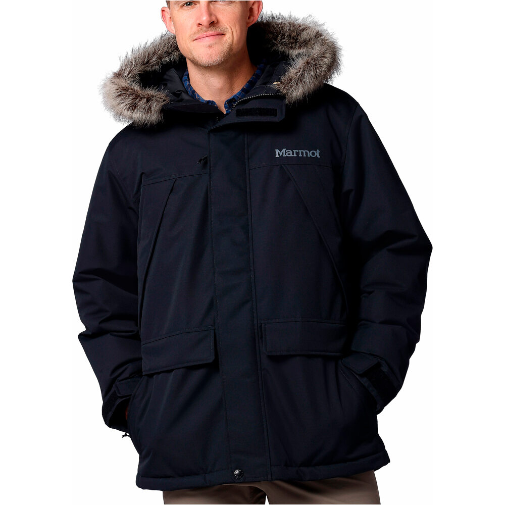 Marmot chaqueta impermeable hombre Yukon Parka vista frontal