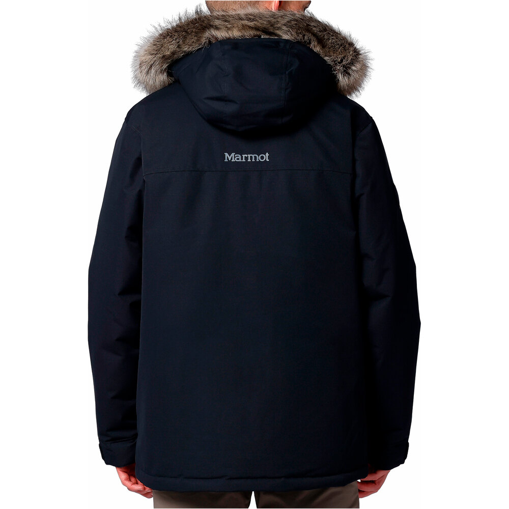 Marmot chaqueta impermeable hombre Yukon Parka vista trasera