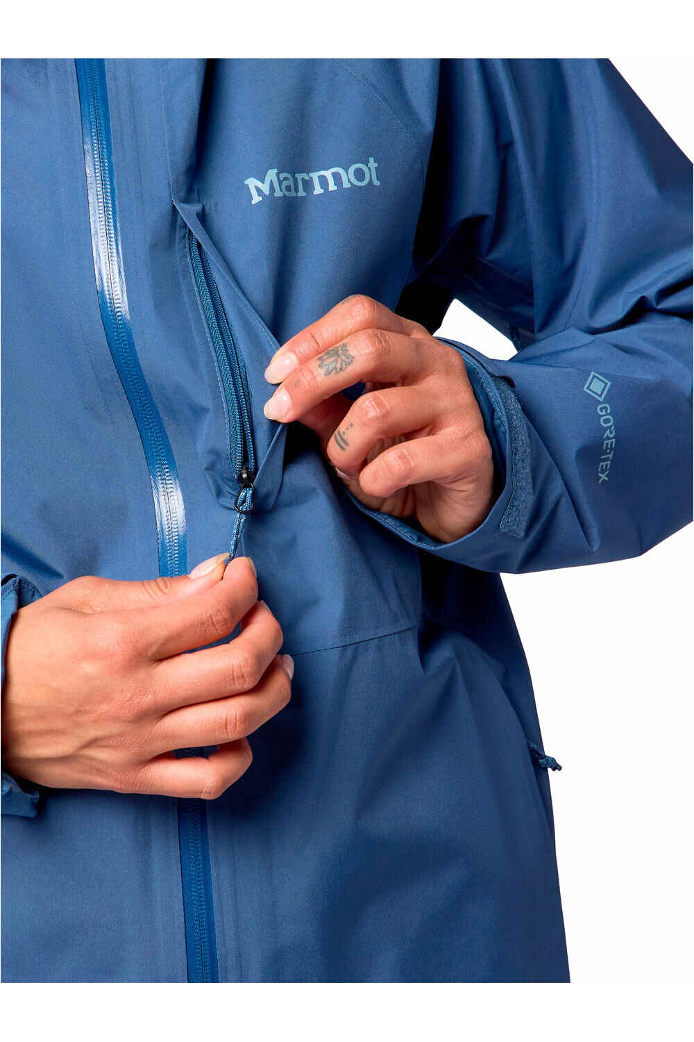 Marmot chaqueta impermeable mujer Wm's Waypoint GORE-TEX Jacket vista detalle