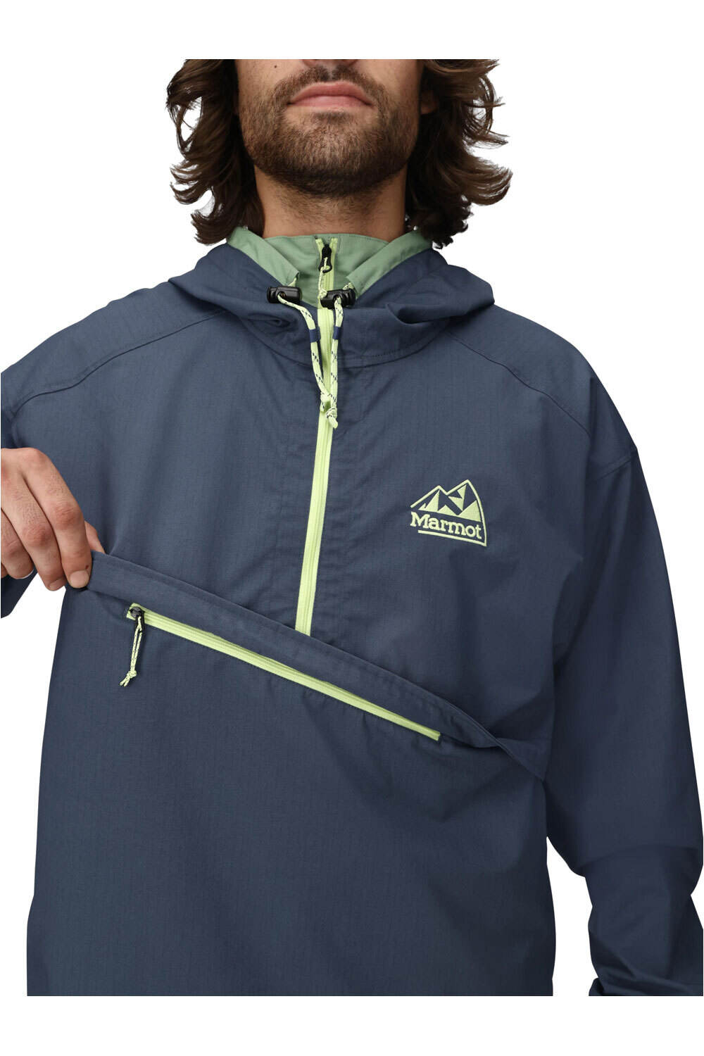 Marmot chaqueta outdoor hombre 96 Active Anorak vista detalle