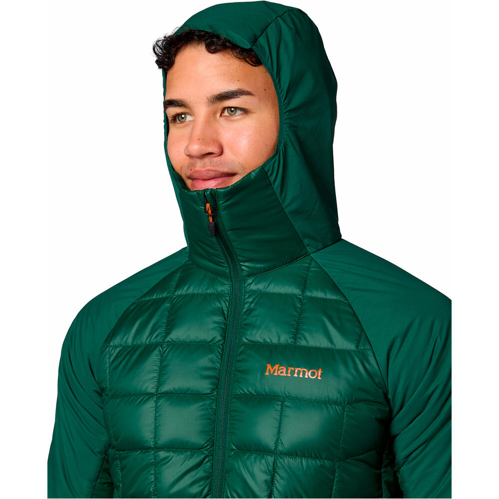 Marmot chaqueta outdoor hombre GridLite Down Hoody vista detalle