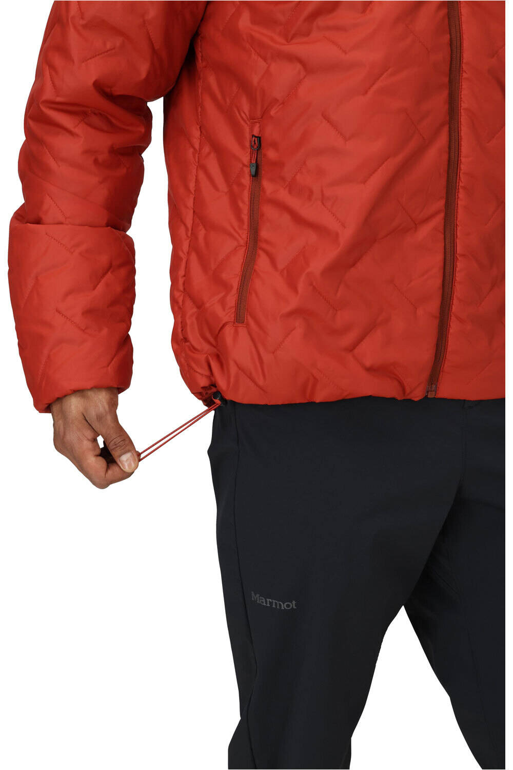 Marmot chaqueta outdoor hombre MonoQuilt Hoody vista detalle
