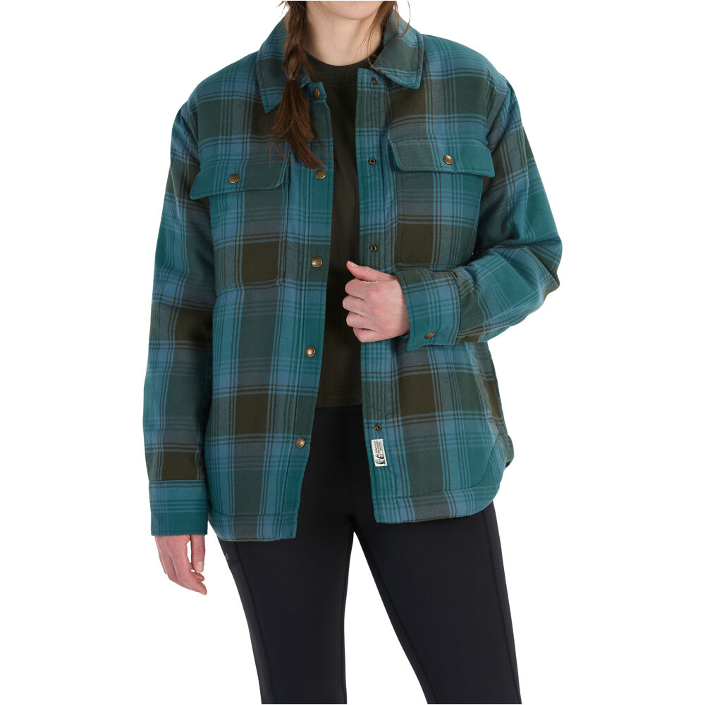 Marmot chaqueta outdoor mujer Wm's Ridgefield Sherpa Flannel Jacket vista frontal