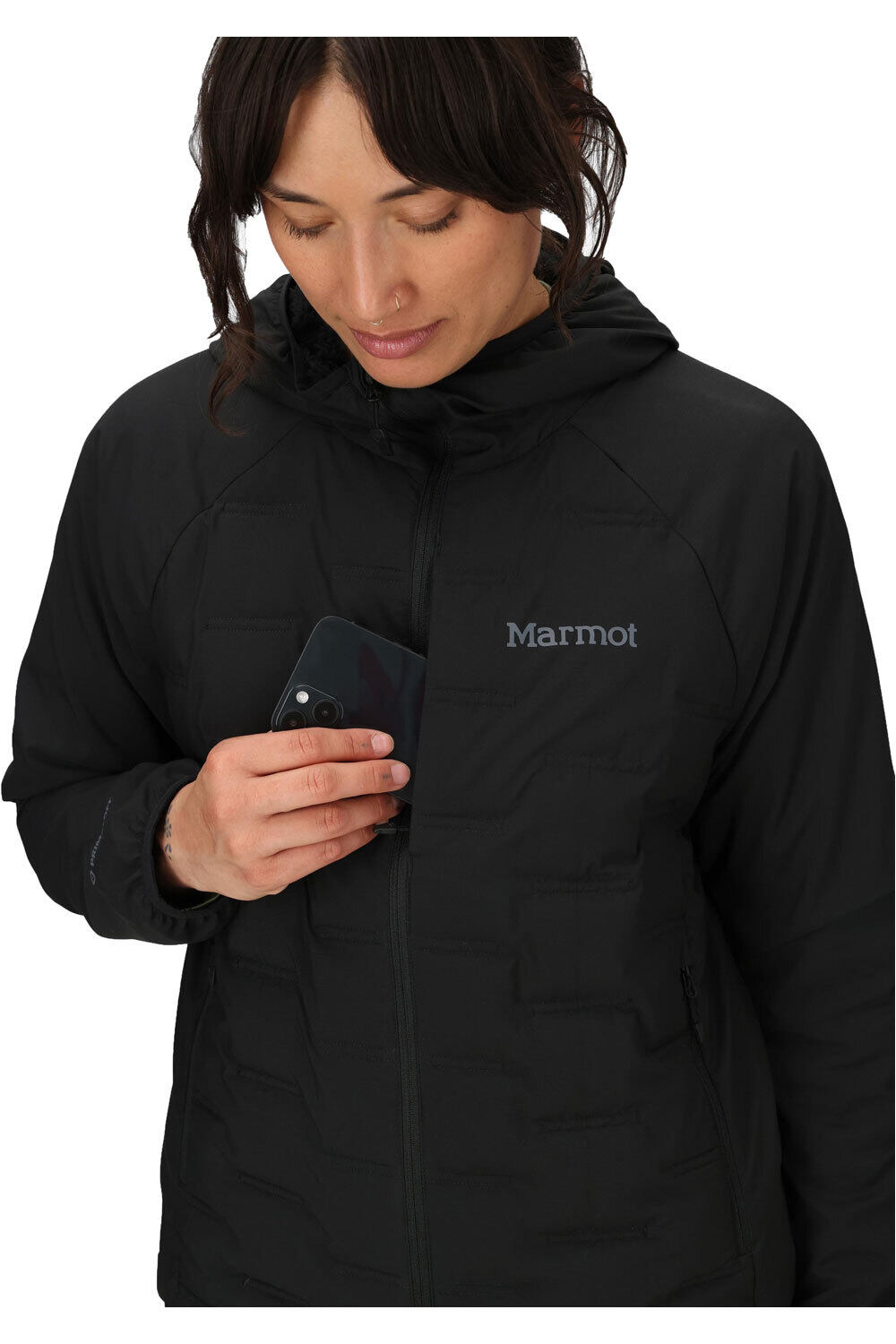 Marmot chaqueta outdoor mujer Wm's WarmCube Active Aerothermal Hoody vista detalle
