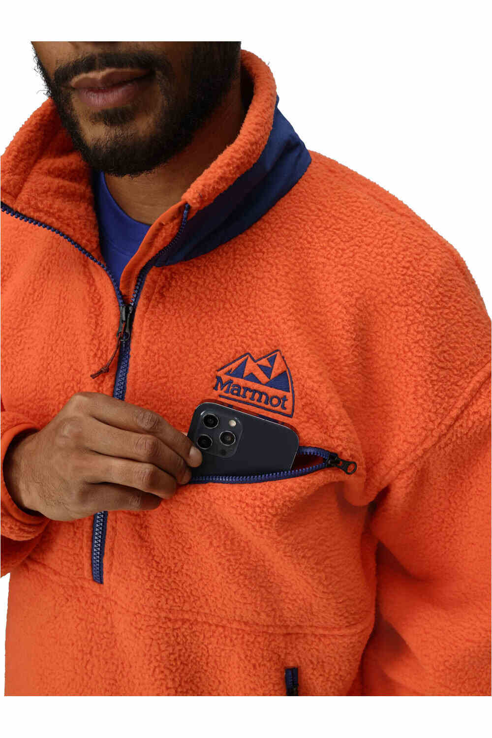 Marmot forro polar hombre 94 E.C.O. Recycled Fleece vista detalle