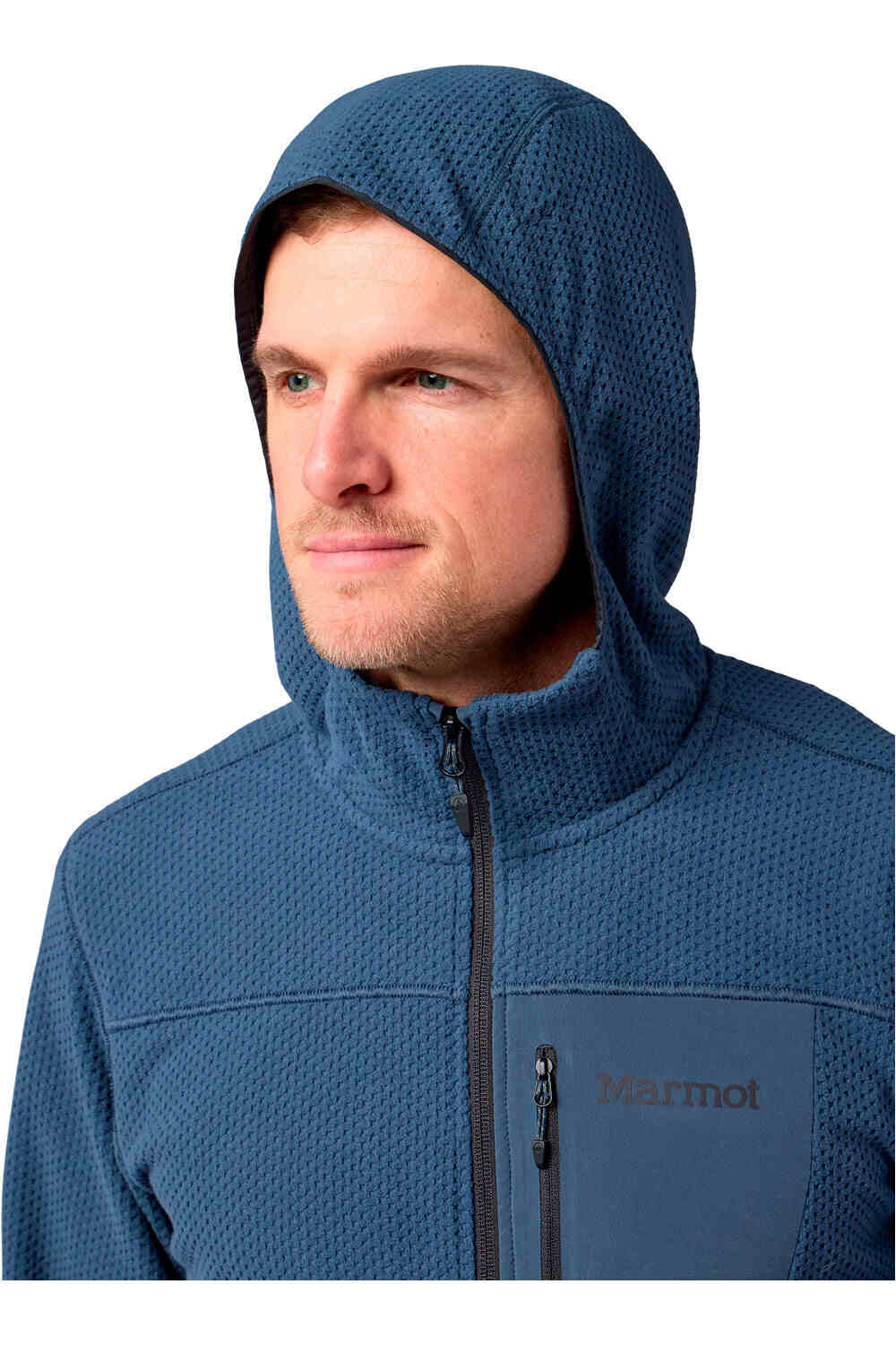 Marmot forro polar hombre AirFleece Hoody vista detalle