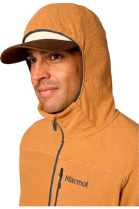 Marmot forro polar hombre AirFleece Hoody vista detalle