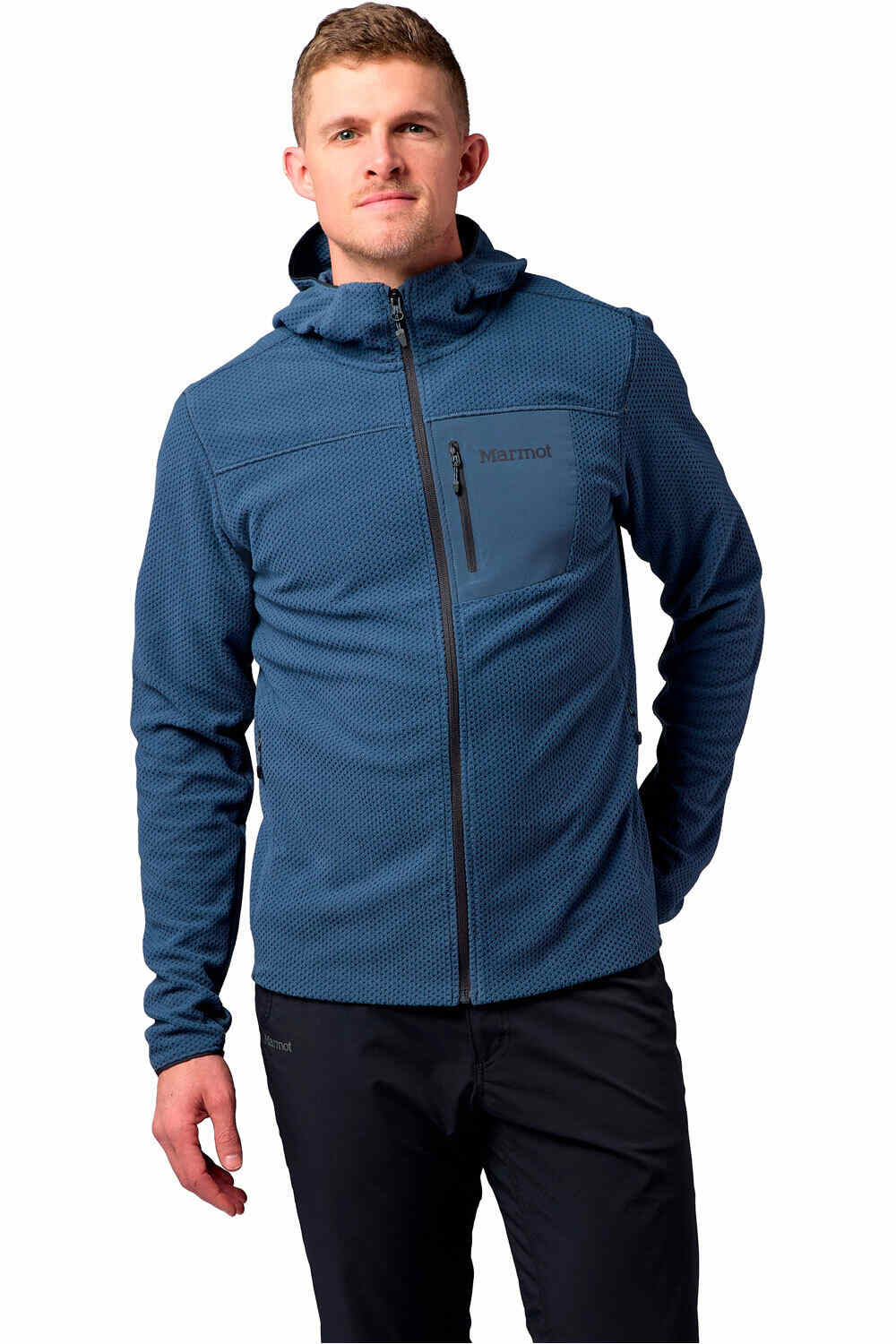Marmot forro polar hombre AirFleece Hoody vista frontal
